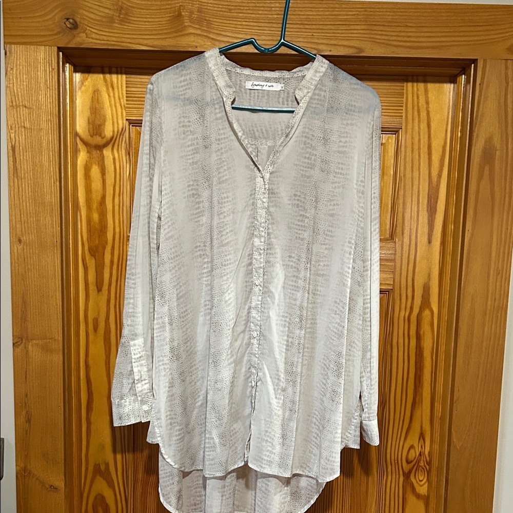 Symphony Cream Textured Blouse